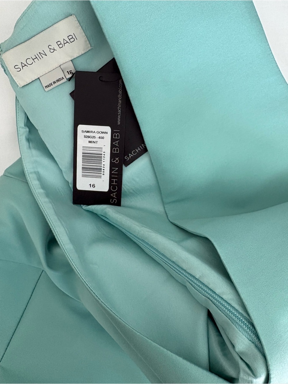NEW With tags Sachin and Babi SAMIRA Mint Ball Gown SZ 16 Retail $1295 - Picture 13 of 14